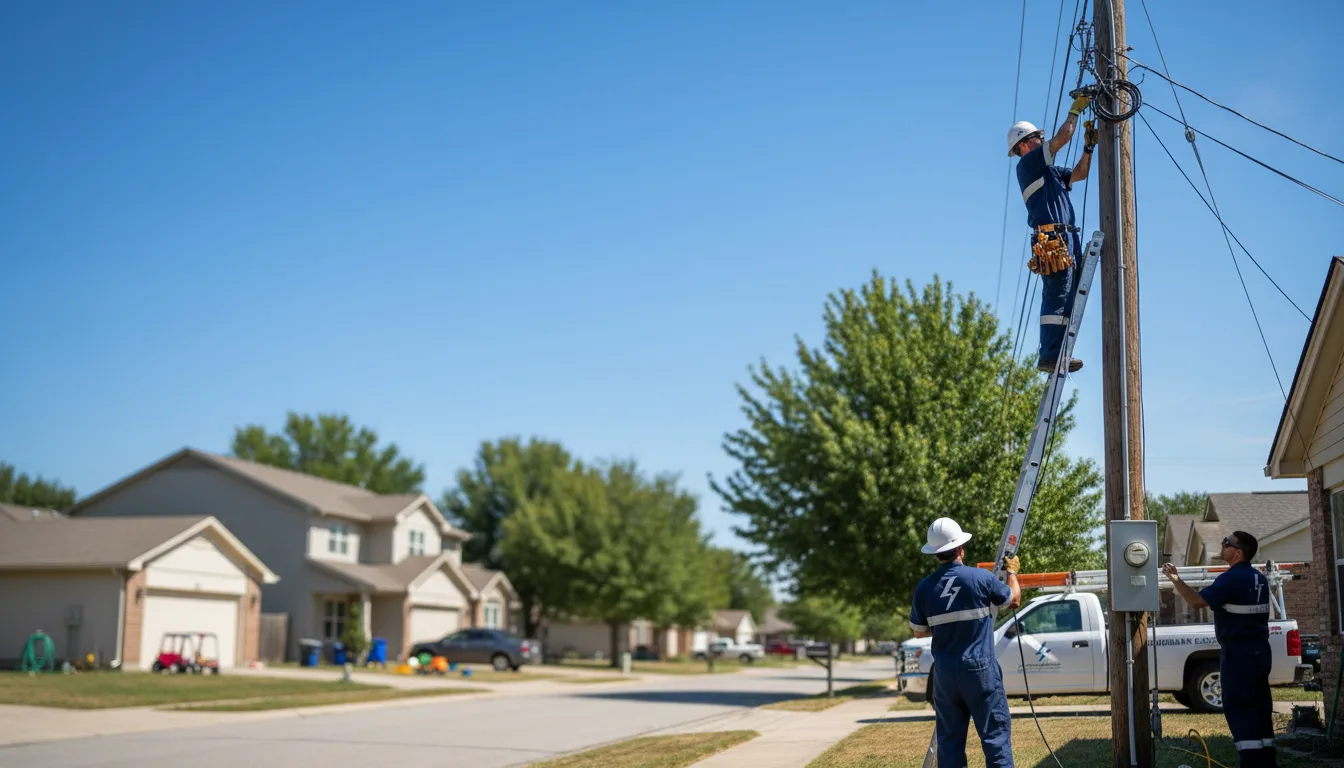 Residential electrician providing installation services in Abilene, KS
